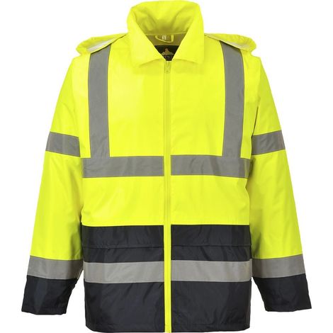 Giacca antipioggia Hi-vis bicolore Colore: Giallo/navy Taglia XL - Portwest (1/4)