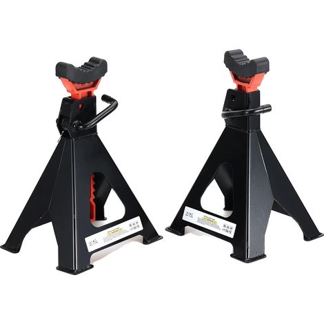 Cric Mécanique, Capacité de 6 Tonnes, Épingles de Sécurité Incluses, Orange (1/2)