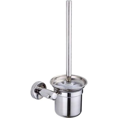 Balayette WC Brosse de Toilette et Support, Kit de Brosse de Nettoyage de Salle de Bain, Brosse pour Toilette en INOX ,32cm (1/5)