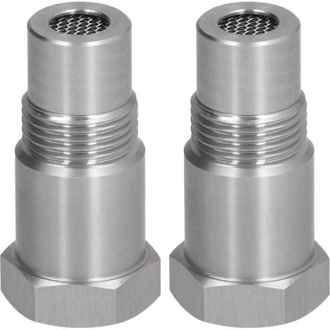 2 Pièces Adaptateur de Capteur d'Oxygène avec Filtre et Bouchon de Soudure M18x1.5 pour Moteur (1/5)