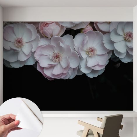 Carta da parati autoadesiva - impermeabile - murale da parete - decorazione murale - Delicato bouquet 152x104 cm (1/5)