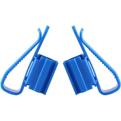 Lot de 2 colliers de serrage en plastique pour tuyau d'arrosage – réglable – collier de fixation multifonction pour réservoir et seau d'eau (1/5)
