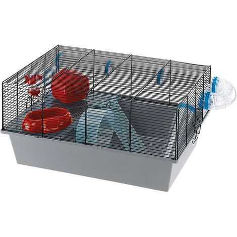 Ferplast MILOS LARGE Gabbia per topolini e criceti . Variante MILOS LARGE - Misure: 58 x 38 x h 30.5 cm -