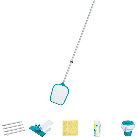 TrAdE Shop Traesio - Kit Completo Per Cura Manutenzione Accessori Pulizia Piscine Fuori Terra Fino A 396cm 58794 - (1/5)