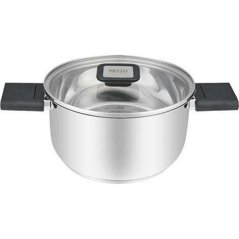 Resto Kochtopf 2,5 l (silber, Edelstahl, Induktionsherd, spülmaschinenfest) (1/5)