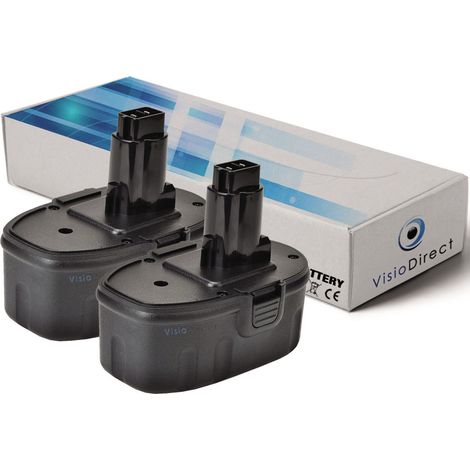 Lot de 2 batteries pour DEWALT DCD935 perceuse visseuse 3000mAh 14.4V