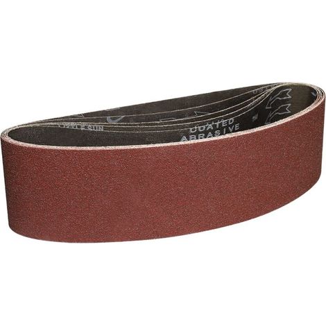 Bandas de lija de 100 x 915 mm - 5 unidades de banda de lija de grano 60 para lijar y pulir con lijadora de banda portátil (1/5)