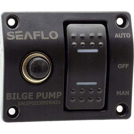 INTERRUPTOR DE ENCENDIDO/APAGADO INTERRUPTOR AUTOMÁTICO DE BOMBA DE ACHIQUE PANEL 12V 24V (1/5)