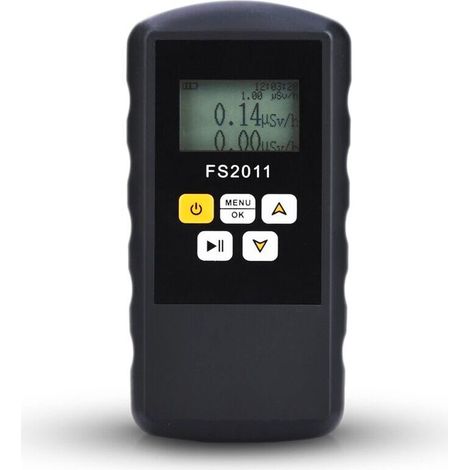 Geigerzähler FS2011 β γ χ Gamma-Strahlungsdetektor mit LCD-Bildschirm, 2 Detektionsmethoden, 3 Alarmmethoden, Geigerzähler für Radioaktivität