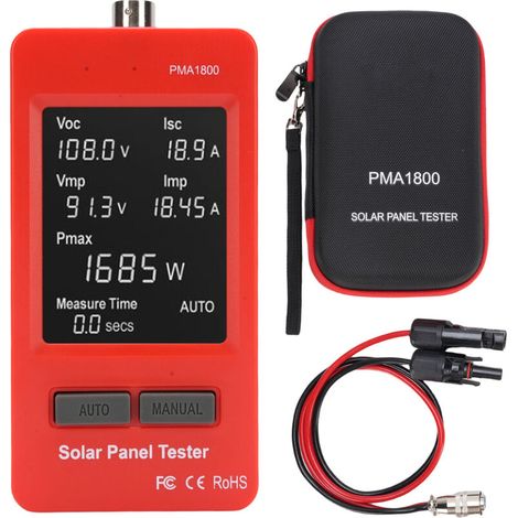 Photovoltaic Panel Multimeter, Backlit HD LCD Screen, Multiple Safety MPPT Test, Solar PV Tester (1/5)