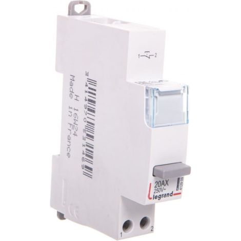 Interrupteur modulaire monostable 1R 20A 250V AC LP402 412909