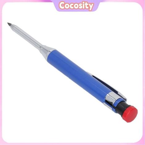 Cocosity crayon charpentier lourd Crayon de charpentier mécanique robuste lourd avec taille-creux de nez bricolage outils Noir Bleu (1/5)