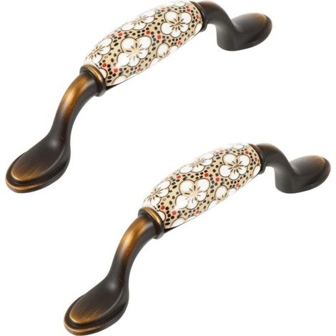 2pcs Drawer Handles Drawer Pulls Furniture Handles Ceramic Handles Cabinet Drawer Door Handles (1/4)