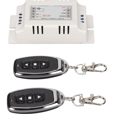 Kit émetteur-récepteur RF universel sans fil 433 MHz pour interrupteur à relais et télécommande, compatible avec les portes de garage et les éclairages (12 V CC). (1/5)