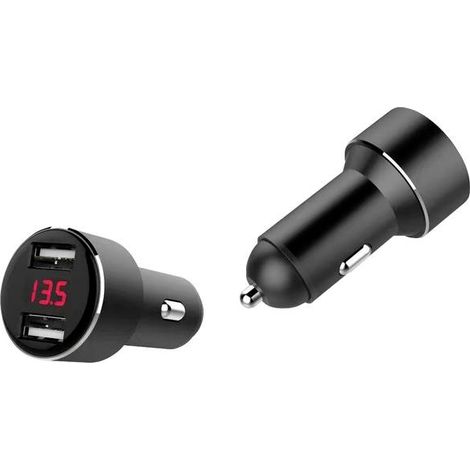 IWH Caricabatterie USB dual con indicatore di tensione Portata massima corrente=4800 mA 12 o 24 V/DC