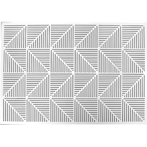 SpazioLuzio - Cuadro/ Tablero UmbraTrigon Metálico Blanco Diseño Erik Man & Moe Takemura