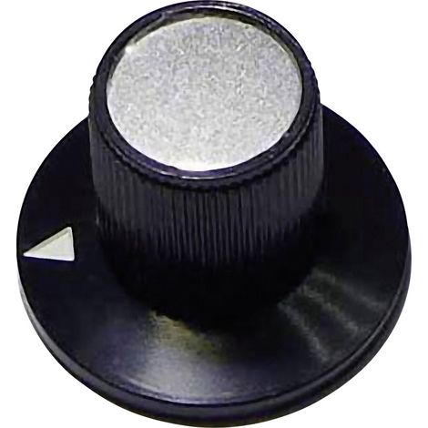 TRU COMPONENTS 23/12 Drehknopf Schwarz (Ø x H) 23 mm x 17 mm 1 St. (1/3)