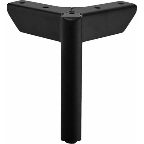 Pieds De Meubles en Metal 4 Pièces Matériel Pieds Canapé Pieds en Fer Forgé Lit Pieds Armoire Jambes Meubles Accessoires Noir Mat 12 Cm (1/5)