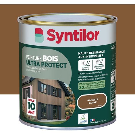 Vernice per legno da esterni Ultra Protect SYNTILOR, finitura satinata nocciola, 0,5 l SYNTILOR (1/5)