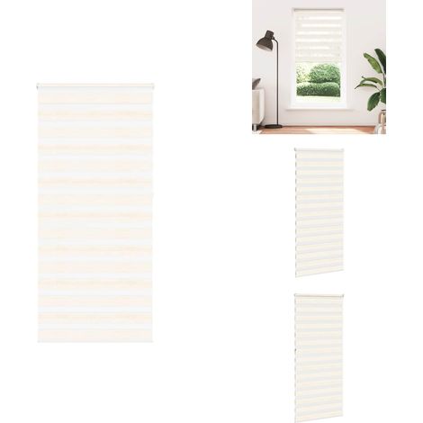 Store zèbre beige marbré largeur du tissu 100,9 cm polyester - Store Zébré - Stores Zébrés - Store À Enrouleur Zébré - Double Store À Enrouleur (1/5)
