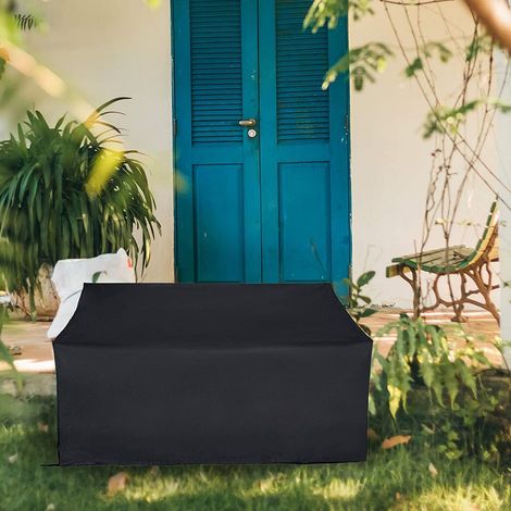 Telo di copertura per panchina da giardino, dimensioni 134x66x89 cm, adatto a panchine da giardino a 2 posti, robusto e resistente. (1/3)