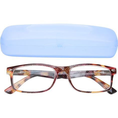 Lunettes de lecture anti-lumière bleue unisex rétro portables pour presbytes (+2.50) (1/5)