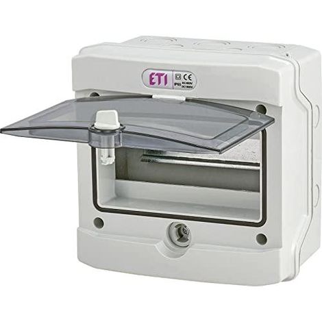 Eti-polam ECH-4G Distribuidor Estanco Transparente 4 Módulos