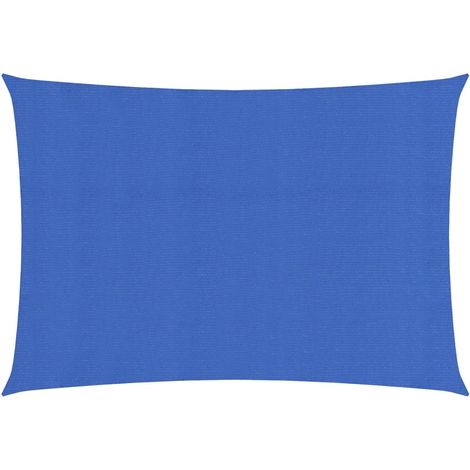 Voile d'ombrage 160 g/m² 2 x 3,5 m PEHD bleu (1/5)