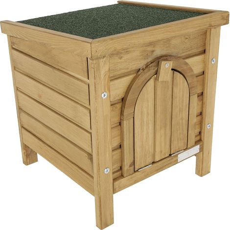 KERBL Kleintierhaus Outdoor (L x B x H 36 x 36 x 40 cm, lasiertes Holz) 82740 (1/4)