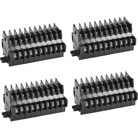 Bornier à vis TBD-10, bornier double couche combiné pour rail DIN, bornier en cuivre 10A/600V. (1/5)