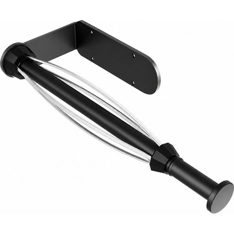 Porte-essuie-tout en acier inoxydable, fixation murale sous meuble, sans perçage, avec amortisseur. (1/5)