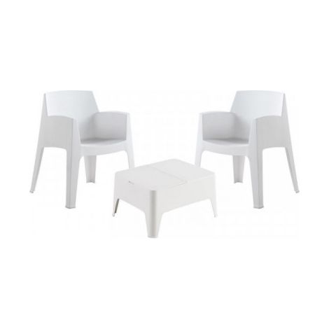 Mueble de jardín sp-berner costa resina apilable cajón