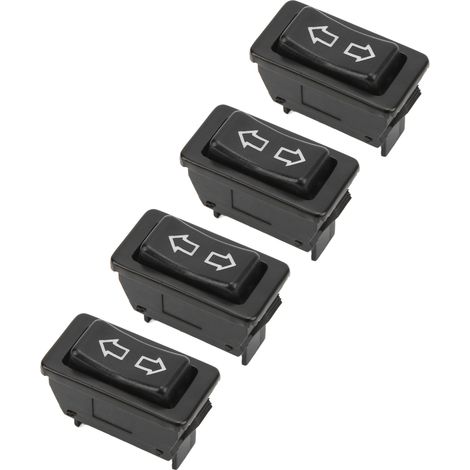 Universeller 5-poliger x4 Fensterheberschalter, 12V/24V Auto-Fensterheberschalter mit grüner Kontrollleuchte, DC-Steuerbox, Standard-Austauschsatz (1/5)