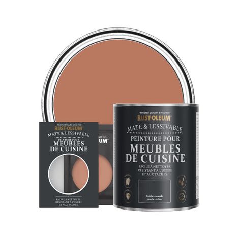 Peinture pour Meubles de Cuisine, Finition Mate - Sienne (1/3)