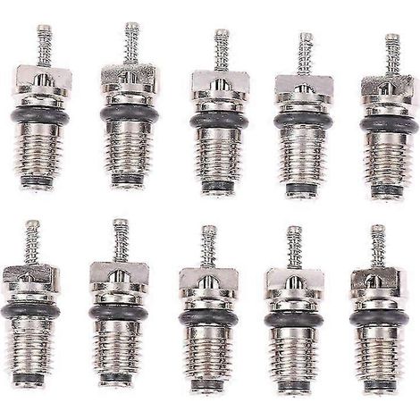 Kit de réparation de 10 noyaux de valve R134A pour climatisation automobile, résistants à la chaleur, avec aiguilles. Accessoires auto. (1/5)