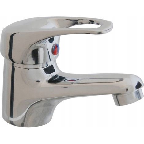 Rubinetto per lavabo su piedistallo cromato (1/2)