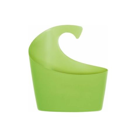 SPIRELLA COLECCIÓN SYDNEY WALL BASKET, CESTA PORTAOBJETOS PEQUEÑA 19,5 X 17,5 X 6,5 CM, POLIPROPILENO, VERDE