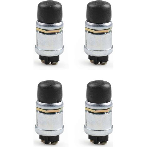 4 interruptores pulsadores impermeables de 12 V y 50 A para coches, barcos, bocinas de pista y arranque de motor. (1/5)