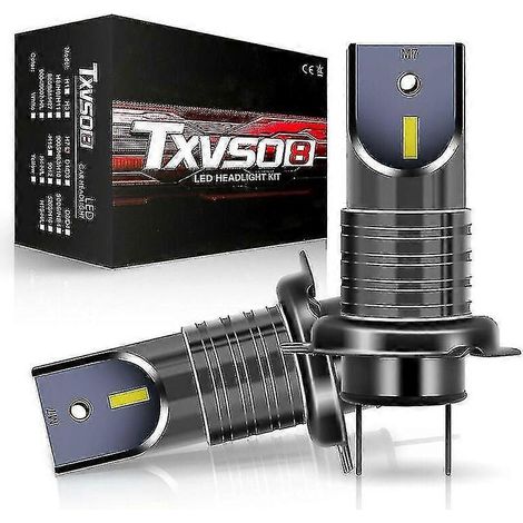 Kit de conversion d'ampoules LED H7 110 W 30 000 lm pour phares de voiture, compatible Canbus, faisceau 6 000 K (1/2)