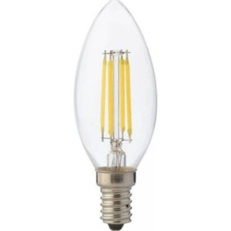 Ampoule LED flamme à filament 4W (Eq. 32W) E14 4200K (1/3)