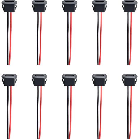 Pièces Prise de Charge, Câble Charge Rapide 3A Type C, Pièces pour Vidéosurveillance, Audio Voiture, Enregistreur, Appareils Électroniques (1/5)