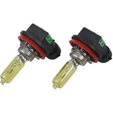 2 ampoules halogènes H8 35W jaunes pour phares antibrouillard, 2500K, 12V (1/5)