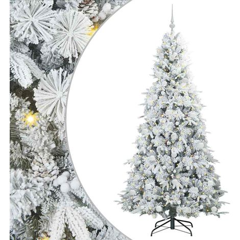 Sapin de Noël,Arbre de Noël Artificiel à Branches Articulées Vert 210 cm CFW88470 (1/5)