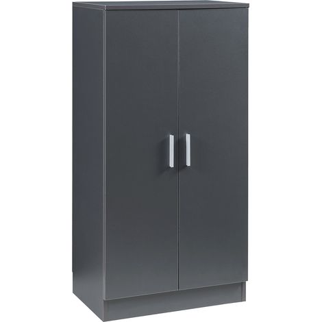 Zapatero/estantería con 2 puertas 108 x 55 x 35 cm antracita 030008949 (1/5)
