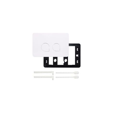 Plaque de commande WC Plastique durable – Installation sans outils – Design minimaliste élégant - Avec Geberit Sigma01 20 30 (1/5)