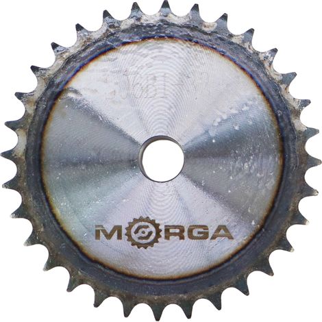 Pignon de chaîne trempé avec moyeu à bride MORGA 06B-1 (R1 3/8) Z-32 diamètre extérieur 100,9 mm (1/4)