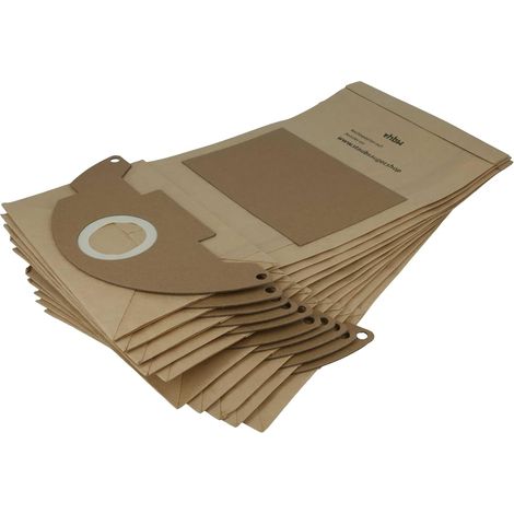 10er Set Papier Staubsaugerbeutel für Kärcher (1/5)