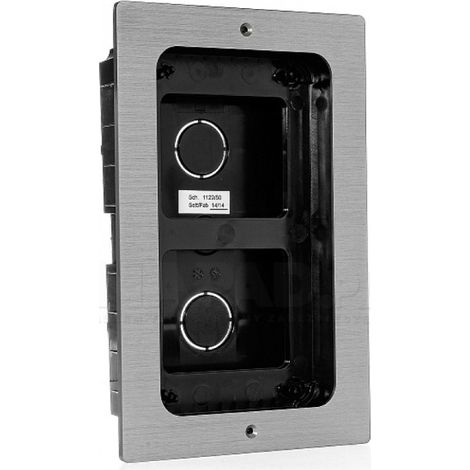 Boitier encastrement plaque mikra aluminium - URMET 1122/50