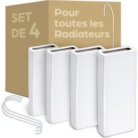 Humidificateur Radiateur Céramique - 4 Pièces avec Crochet de Suspension Flexible - Contrôle de l'humidité - Économie d'énergie - Diffusion Efficace de l'humidité (1/5)