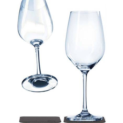 Lot de 2 verres à vin aimantés